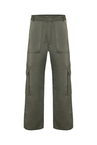 Pantalon cargo satiné Slam - Kaki