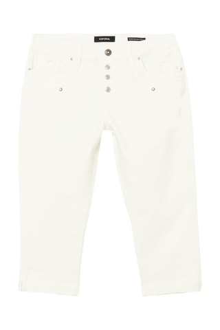 Pantacourt en jean Loli - Blanc