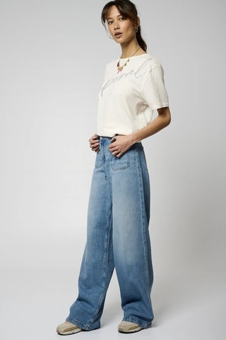 Jeans wide legs Lola- Lichtblauw