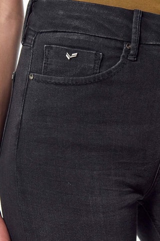 Rechte Jeans Hoge Taille Fidel- Zwart