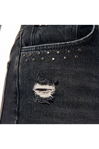 Jeans mom Elisa Blauw