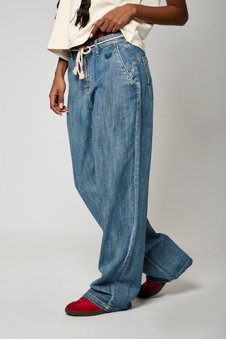 Jeans wide legs Brina- Hemelsblauw