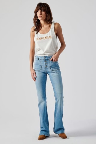 Jeans flare Lucky - Hemelsblauw