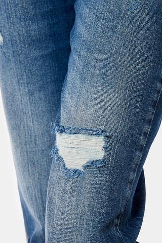 Jean droit taille haute Slan - Bleu marine