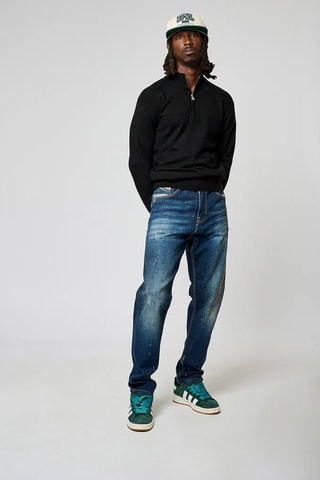 Jean slim délavé Dajo  - Bleu