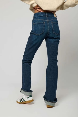 Jeans Bootcut Hoge Taille Lucky - Blauw