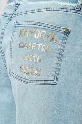 Jeans wide legs met hoge taille. Hemelsblauw