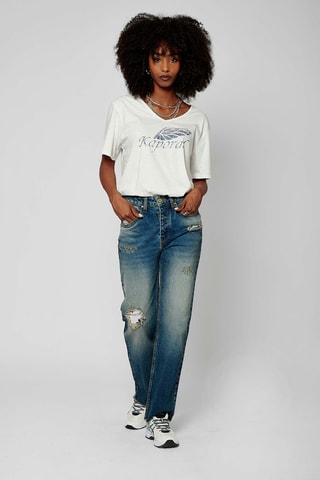 Rechte Jeans Bekki- Blauw