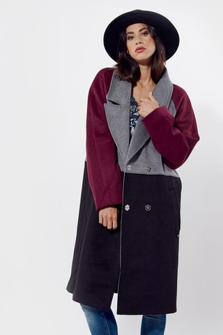 Manteau oversize en laine - Noir