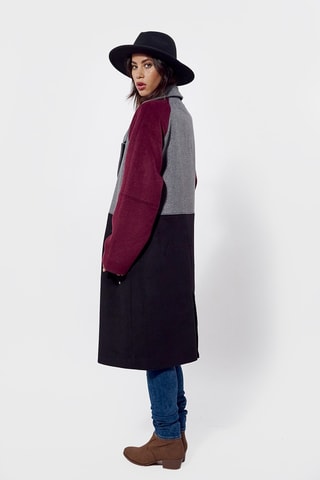 Manteau oversize en laine - Noir