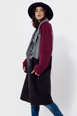 Manteau oversize en laine - Noir