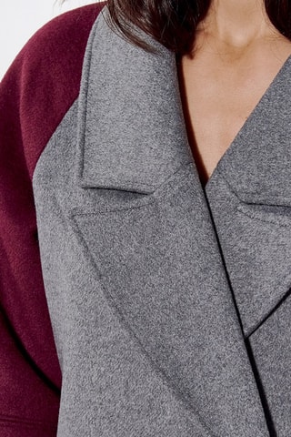 Manteau oversize en laine - Noir