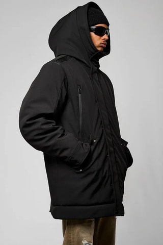 Manteau à capuche Brieu - Noir