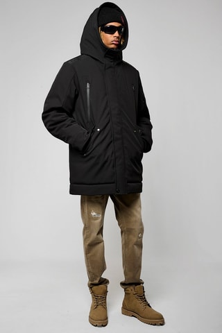 Manteau à capuche Brieu - Noir