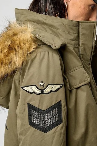 Parka regular Manon - Kaki