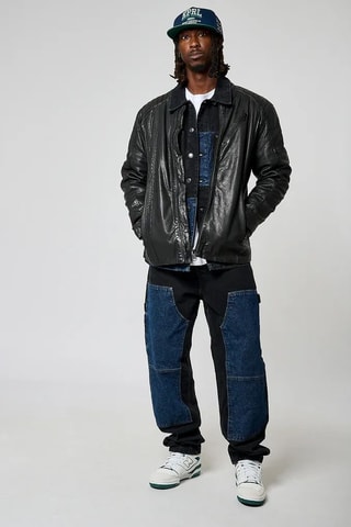 Veste en cuir Beni - Noir