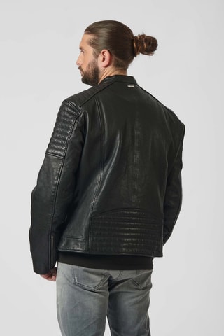 Casaco em couro Benur - Preto