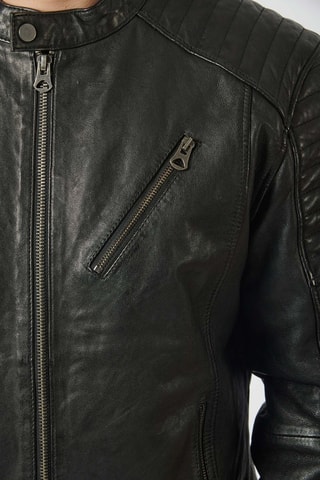 Casaco em couro Benur - Preto