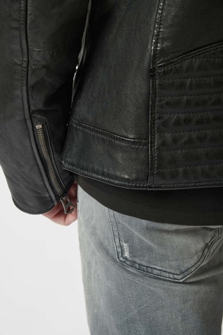 Casaco em couro Benur - Preto