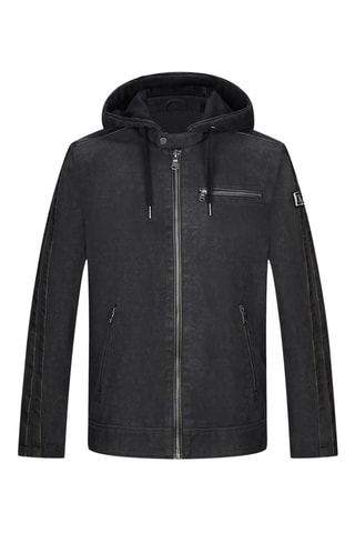 Veste à capuche Brand - Noir
