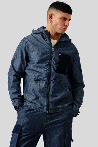 Veste à capuche Delor - Indigo