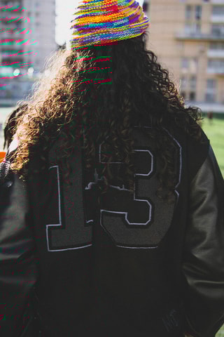 Teddy regular en cuir x MDLR - Noir