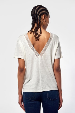 Top en lin Damn - Ecru chiné