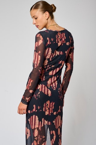 Robe longue fendue Most - Noir