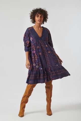 Robe trapèze Bilor - Bleu