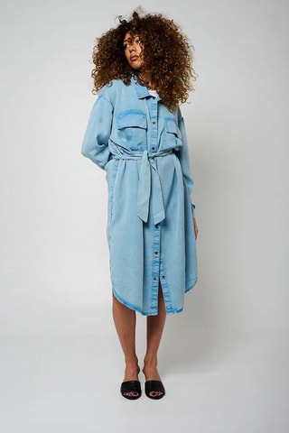Robe chemise - Bleu clair