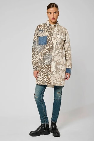 Robe chemise regular Silo - Beige