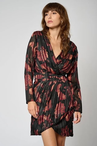 Robe portefeuille Star - Noir