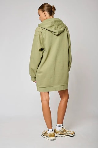 Robe sweat à capuche Meg  - Kaki