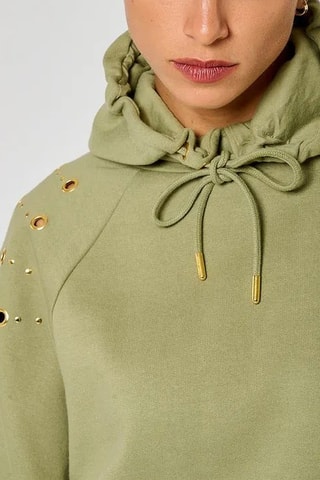 Robe sweat à capuche Meg  - Kaki