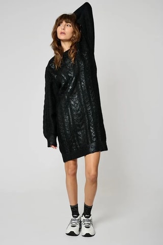 Robe pull Modi - Noir irisé