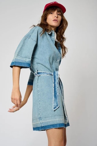 Robe chemise Boya - Bleu