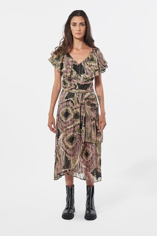 Plisséjurk Nelan- Roze