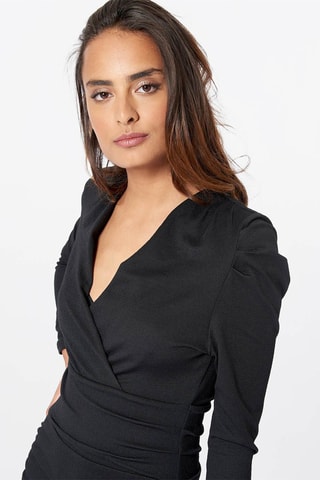 Robe drapée Nyne - Noir