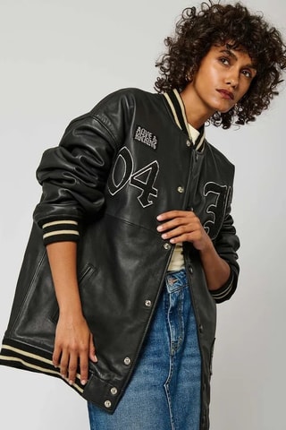 Blouson en cuir Sofa  - Noir