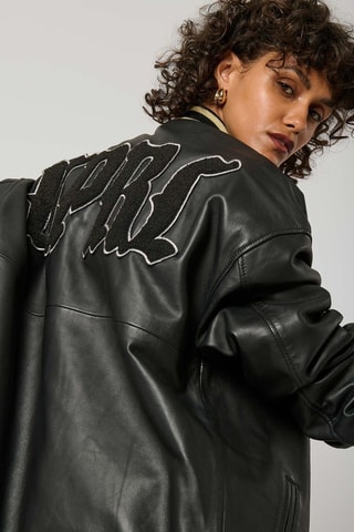 Blouson en cuir Sofa  - Noir
