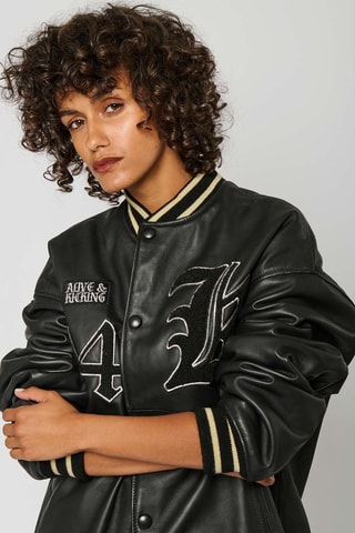 Blouson en cuir Sofa  - Noir