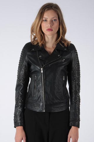 Blouson en cuir - Noir