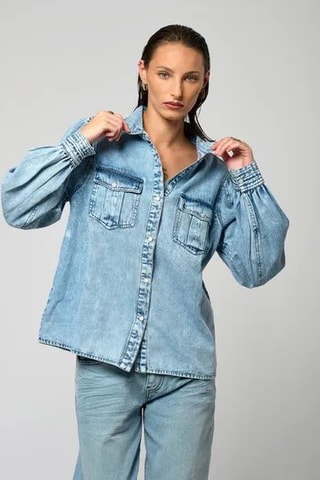 Chemise en jean Mabel - Bleu délavé