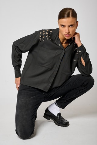 Chemise regular Mida  - Gris foncé