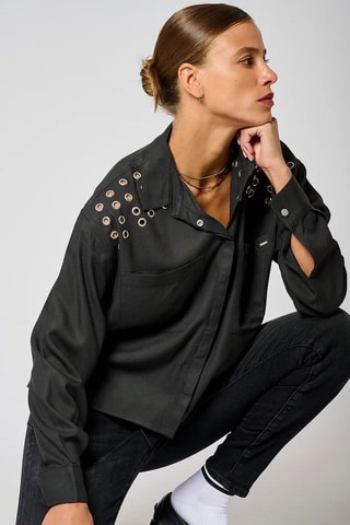 Chemise regular Mida  - Gris foncé