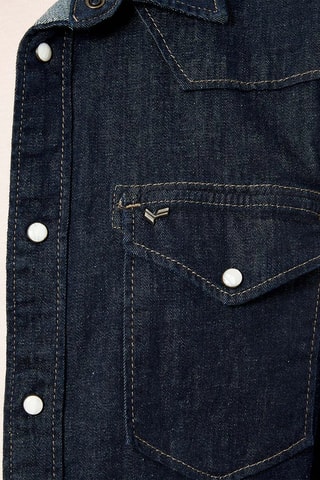 Surchemise en jean Diego - Bleu marine