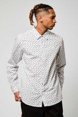 Chemise regular en coton biologique Bayun - Blanc