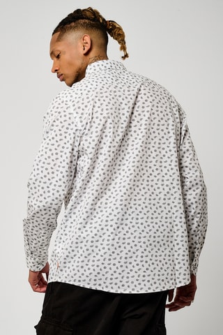 Chemise regular en coton biologique Bayun - Blanc