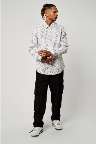 Chemise regular en coton biologique Bayun - Blanc