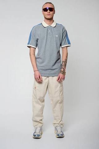 Polo regular en coton biologique Brits - Bleu